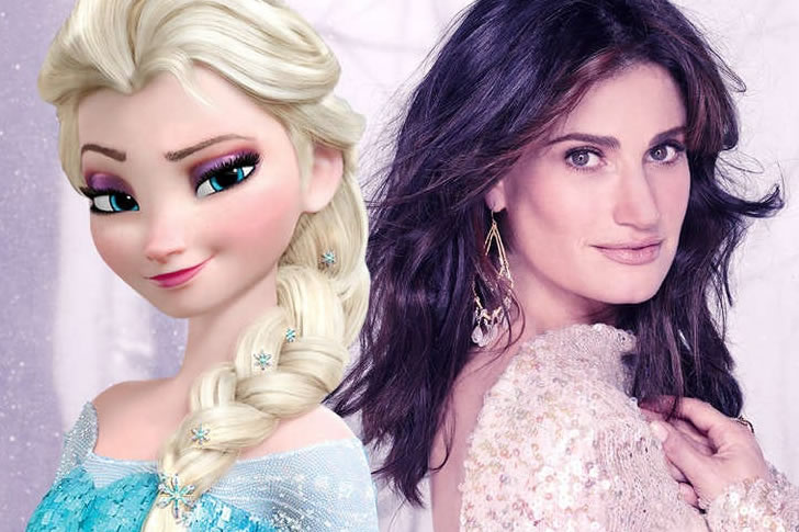 Idina Menzel as Elsa in “Frozen”